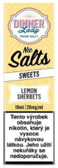 Liquid Dinner Lady Nic SALT Lemon Sherbets 10ml - 20mg