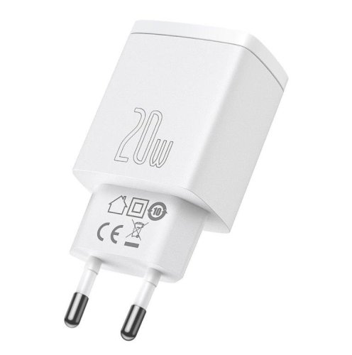 Baseus CCXJ-B02 Compact Quick Nabíječka USB/USB-C 20W White
