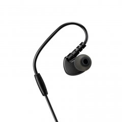 CANYON Bluetooth Sluchátka sportovní s mikrofonem, 0.3m kabel, černé