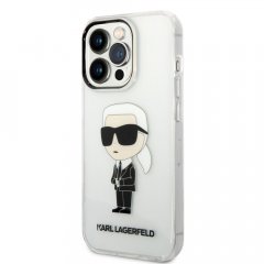 Karl Lagerfeld IML Ikonik NFT Zadní Kryt pro iPhone 14 Pro Transparent