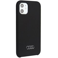 Audi Silicone Zadní Kryt pro iPhone 12/12 Pro Black