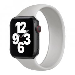 COTEetCI Liquid Silicone Band 150 mm For Apple Watch 42/44/45 mm Light Gray