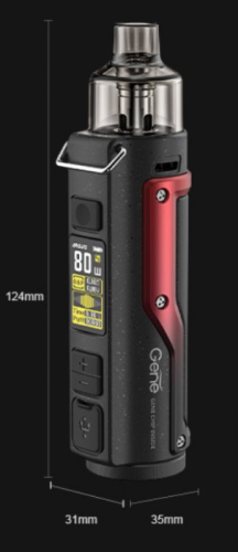 VOOPOO Argus Pro 80W grip 3000mAh Full Kit Litchi Leather and Red 1ks