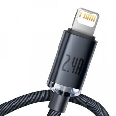 Baseus CAJY000001 Crystal Shine Series Datový Kabel USB - Lightning 20W 1,2m Black