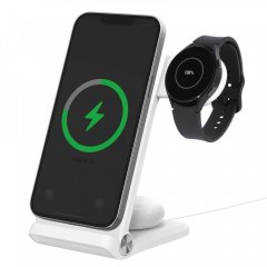 Nillkin PowerTrio 3v1 Bezdrátová Nabíječka MagSafe pro Samsung Watch White