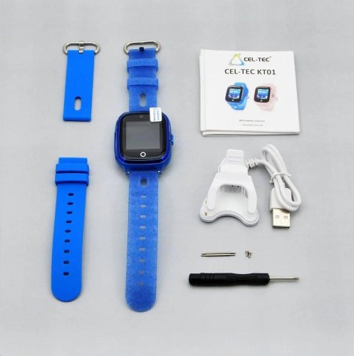 CEL-TEC KT01 dětské hodinky s GPS modré