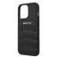 AMG Leather Debossed Lines Zadní Kryt pro iPhone 14 Pro Max Black