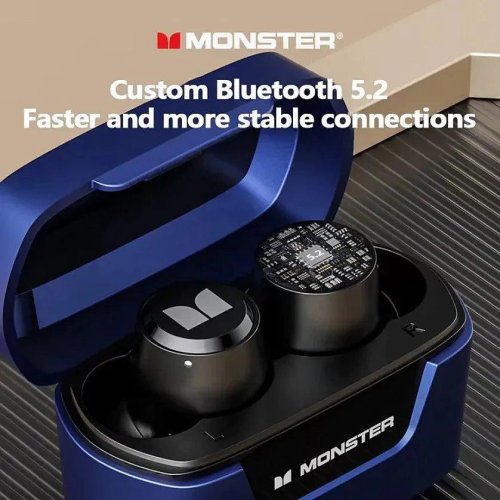Monster XKT05 TWS Bezdrátová Sluchátka Blue