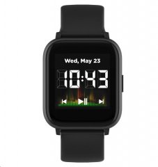 CANYON smart hodinky SALT SW-78 BLACK, 1,4" IPS displej, multi-sport, 512MB music player, IP68, Android/iOS