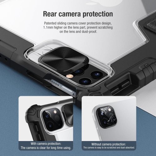 Nillkin Bumper PRO Protective Stand Case pro iPad Air 4/5/10.9 2020/11 2024/ Pro 11 2020/2021/2022 Black