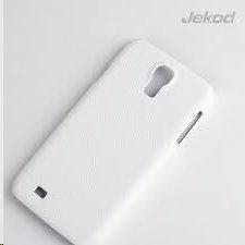 JEKOD Shield Kožený Zadní Kryt White pro Samsung Galaxy S4 i9500/i9505