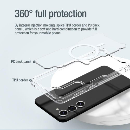 Nillkin Nature TPU PRO Magnetic Kryt pro Samsung Galaxy S23 Transparent