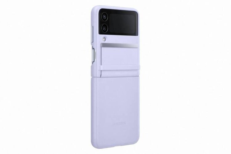 EF-VF721LLE Samsung Kožený Kryt pro Galaxy Z Flip 4 Serene Purple