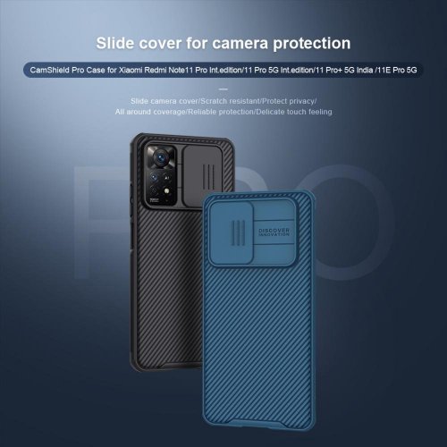 Nillkin CamShield PRO Zadní Kryt pro Xiaomi Redmi Note 11 Pro/11 Pro 5G Black