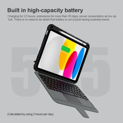 Nillkin Bumper Combo Keyboard Case pro iPad 10.9 2022 Black
