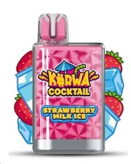Kurwa Cocktail - jednorázová e-cigareta - 20mg - Strawberry Milk ICE