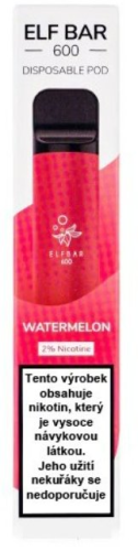 Elf Bar 600 elektronická cigareta Watermelon 20mg 600 potahů 1ks