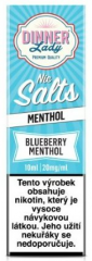 Liquid Dinner Lady Nic SALT Blueberry Menthol 10ml - 20mg