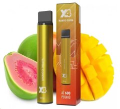 X4 Bar - jednorázová cigareta- 0mg - ZERO - Mango Guava (Mango a guava)