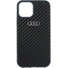 Audi Carbon Fiber Zadní Kryt pro iPhone 11/XR Black