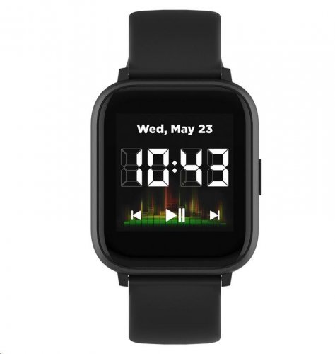 CANYON smart hodinky SALT SW-78 BLACK, 1,4" IPS displej, multi-sport, 512MB music player, IP68, Android/iOS