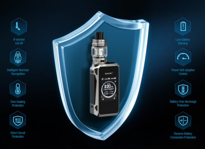 Smoktech G-Priv 4 230W grip Full Kit Blue 1ks