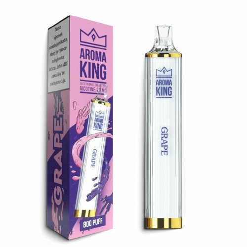 Aroma King  Mini Disco 800 potahů elektronická cigareta 20mg Grape 1ks