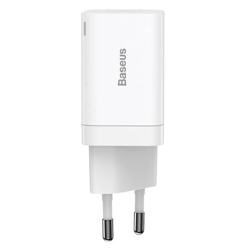 Baseus CCSUPP-E02 Super Si Quick Nabíječka USB + USB-C 30W White