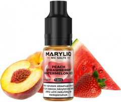 Liquid MARYLIQ Nic SALT Peach Strawberry Watermelon Ice 10ml - 20mg